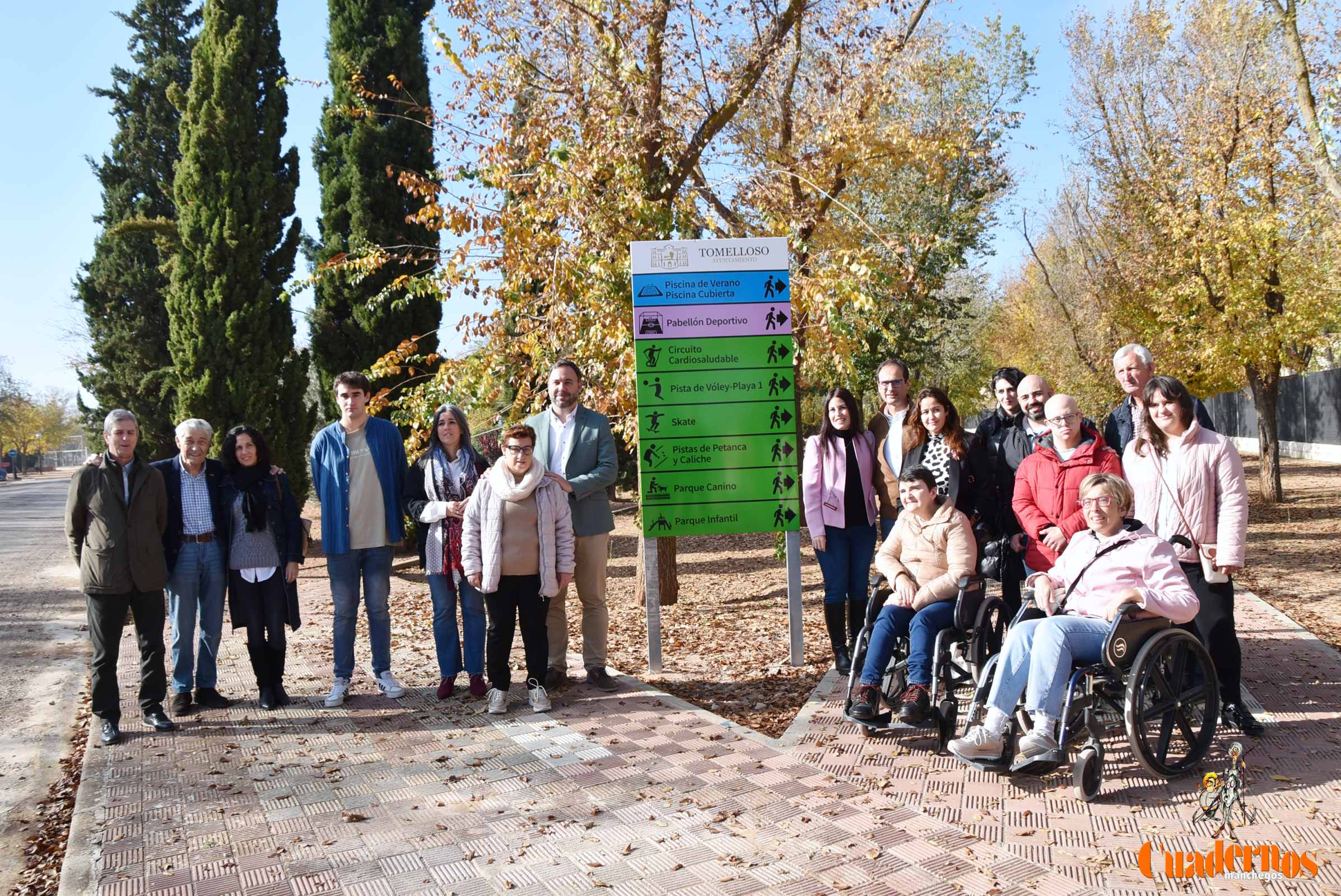 La Ciudad Deportiva de Tomelloso luce una nueva señalética más accesible e inclusiva