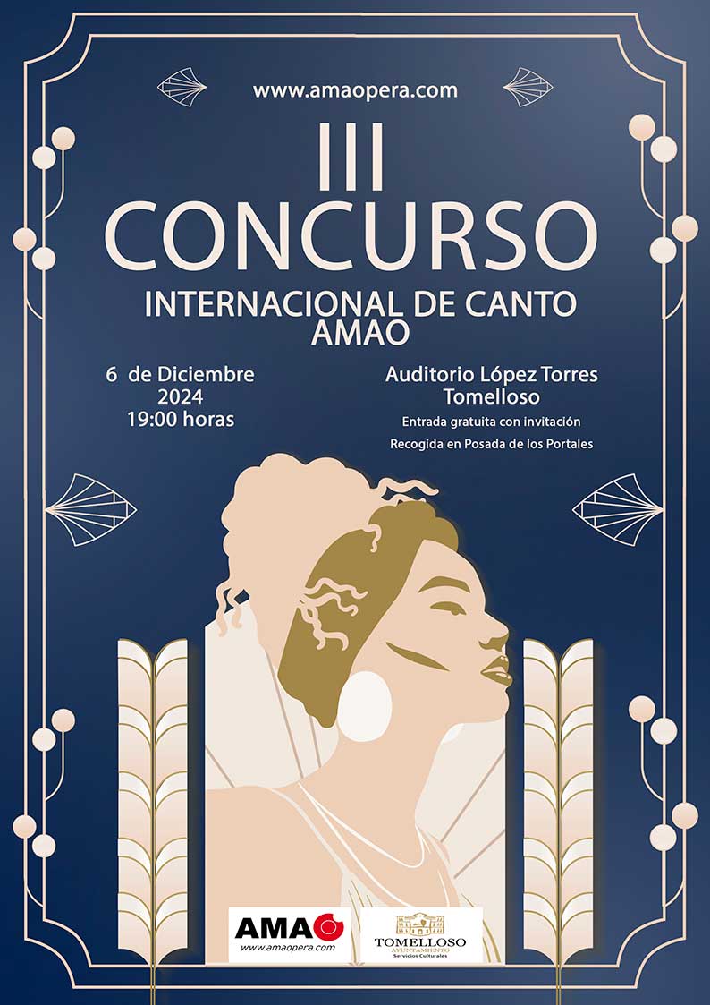 AMAO celebra este viernes su III Concurso Internacional de Canto en el Auditorio López Torres de Tomelloso