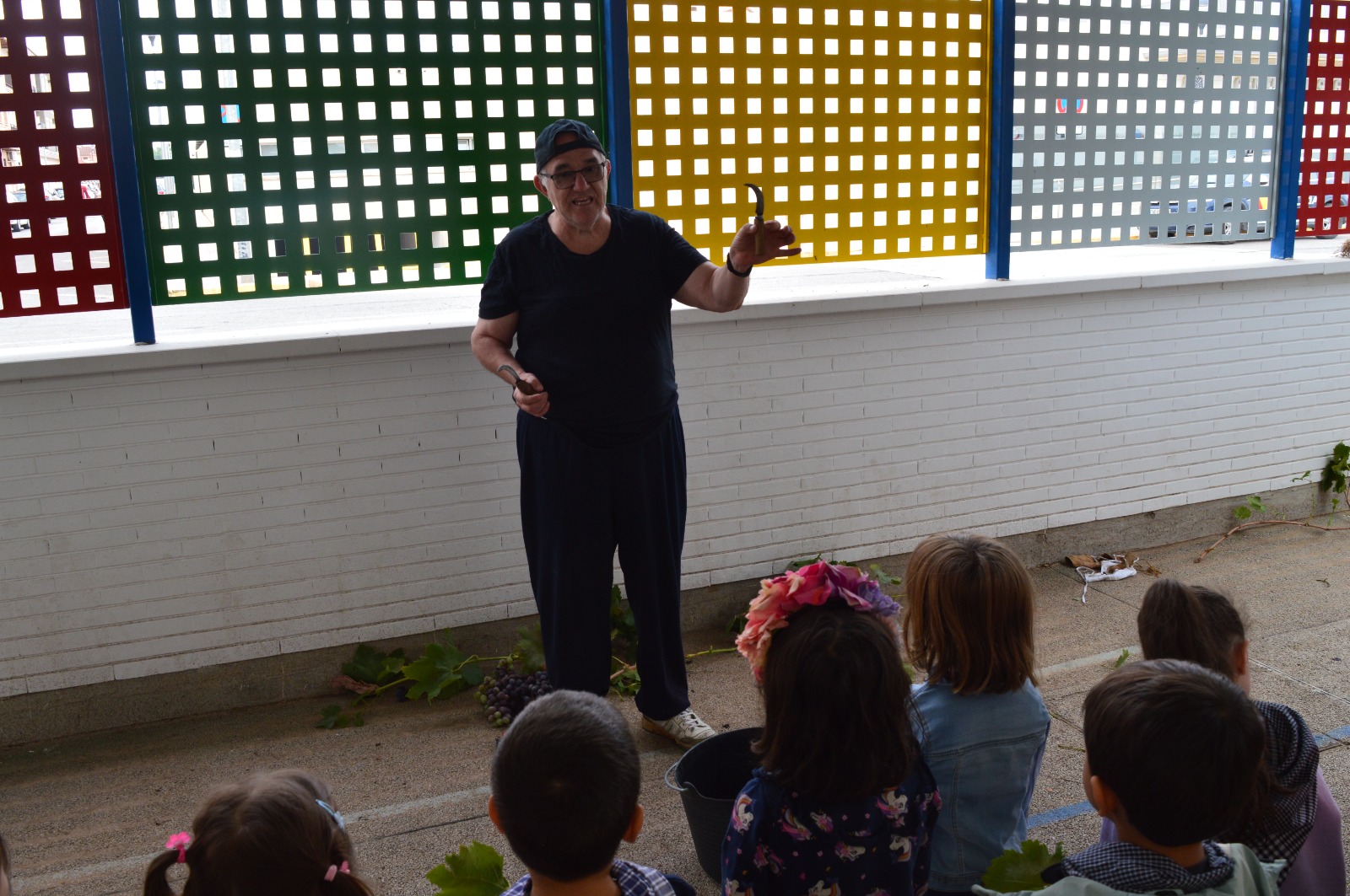 Vendimia en el CEIP Félix Grande