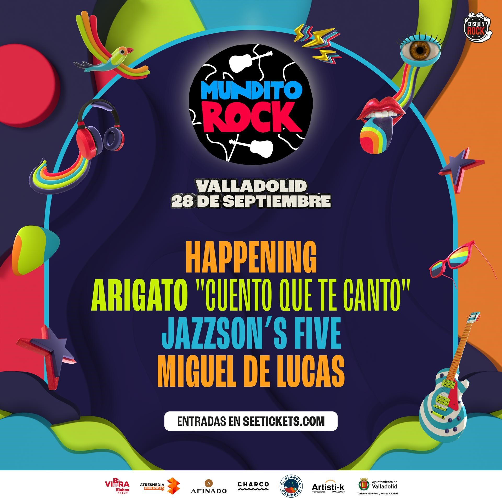 La Plaza Mayor de Valladolid será el escenario de 'Mundito Rock', la propuesta familiar de Cosquín Rock España