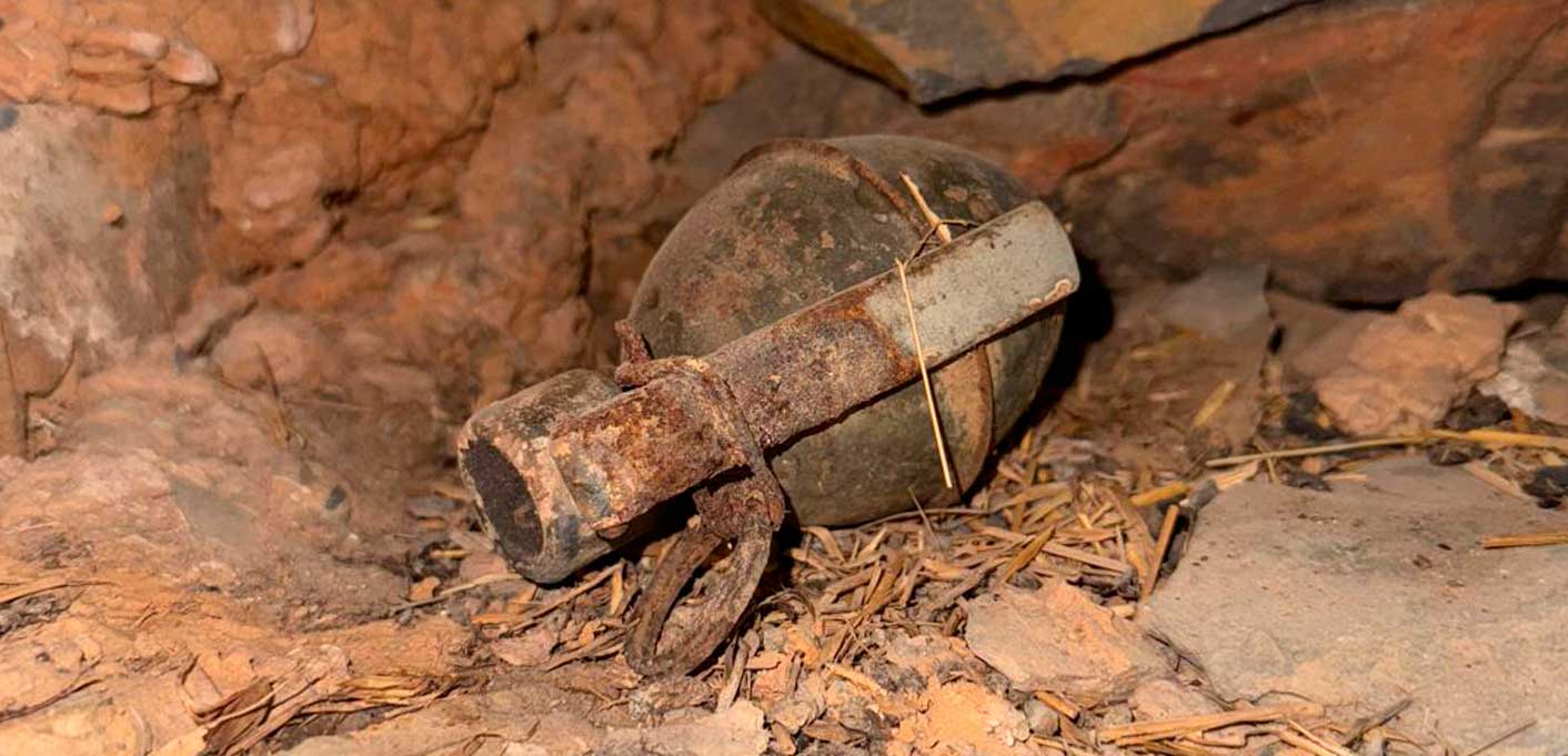 La Guardia Civil desactiva en Muriel una granada de mano originaria de la Guerra Civil