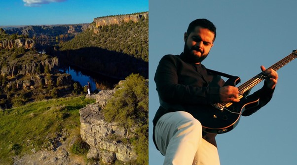 El puertollanense César Muela estrena canción y vídeo con espectaculares planos a vista de pájaro