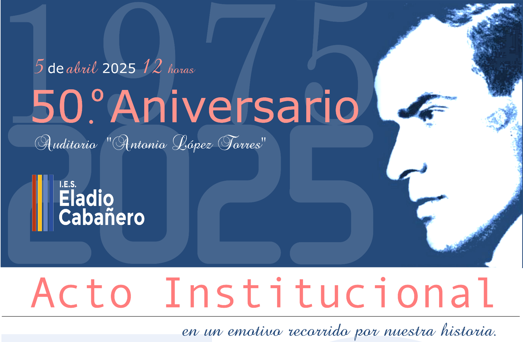 El IES Eladio Cabañero prepara con entusiasmo el próximo acto institucional de su 50 aniversario