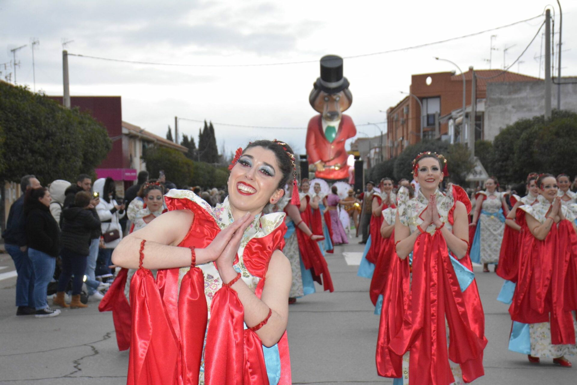 La peña Harúspices de Tomelloso ganadora del Premio Principal del Concurso de Carrozas y Charangas de Malagón