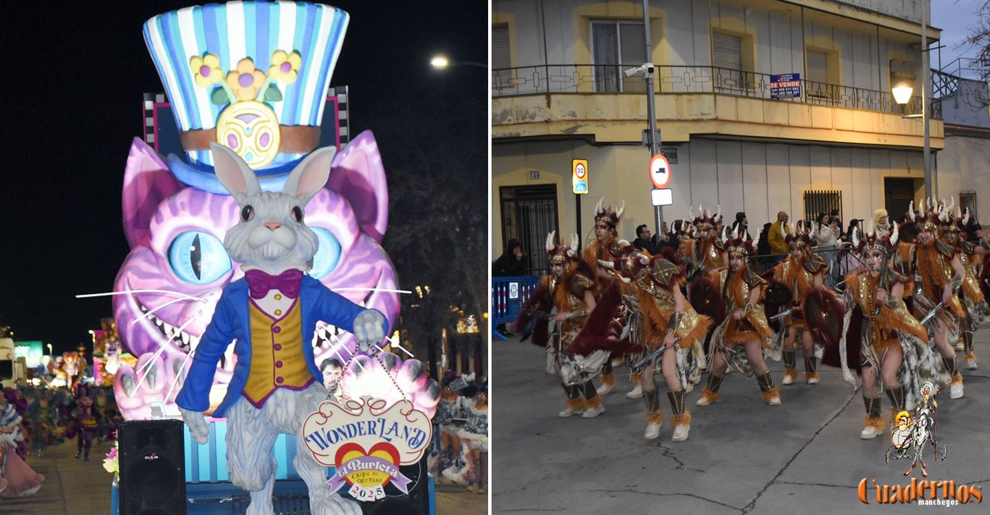 La peña El Burleta y la Escuela de Danza Attitude de Campo de Criptana ganadores del Desfile Nacional del Carnaval de Tomelloso