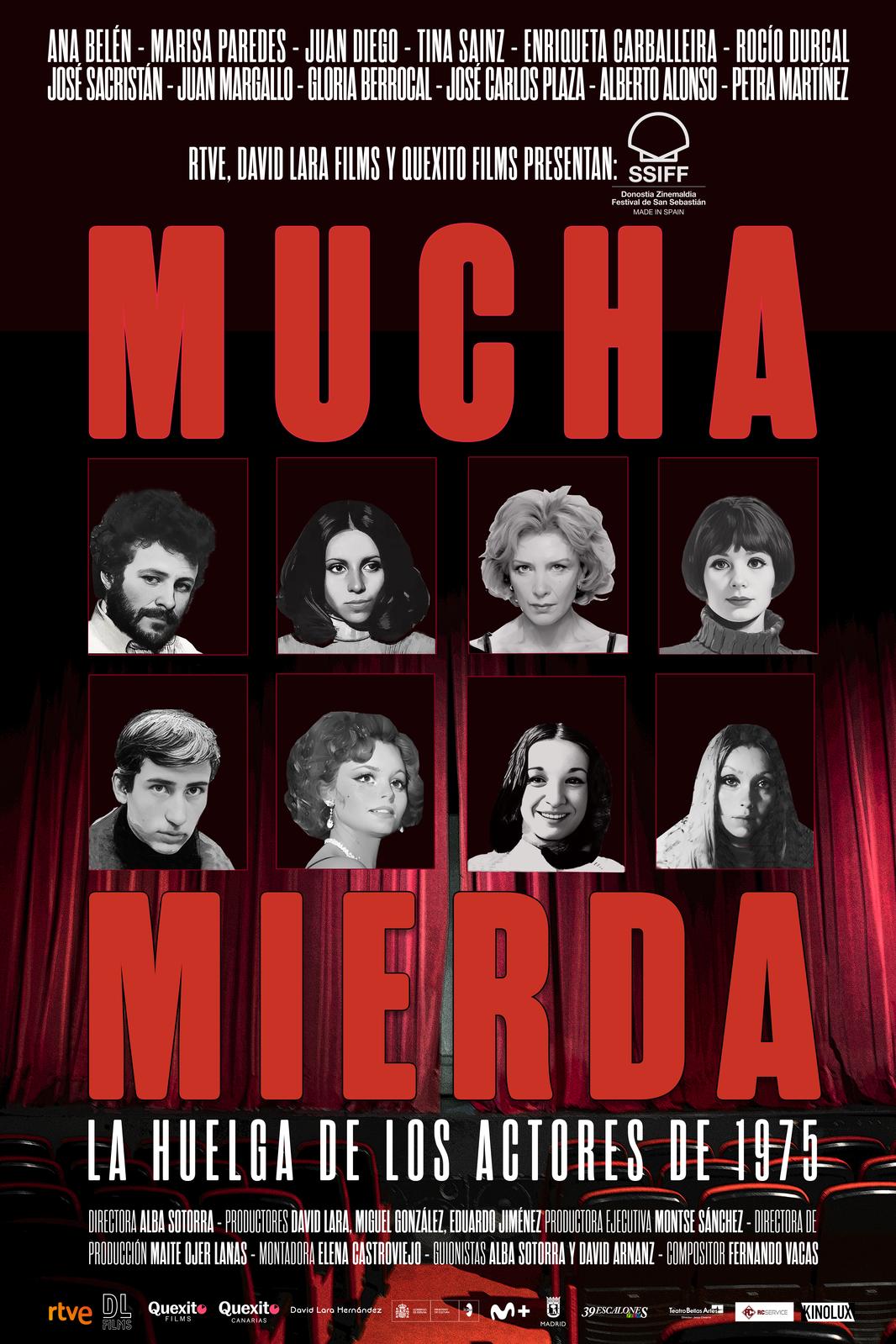 La Delegación del Gobierno proyecta el jueves “Mucha mierda”, el documental sobre la histórica huelga de actores de 1975 que cuenta con testimonios de Ana Belén, Marisa Paredes, Rocío Dúrcal, Tina Sainz o José Sacristán